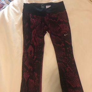 Nike Snake Print Crop Tight
